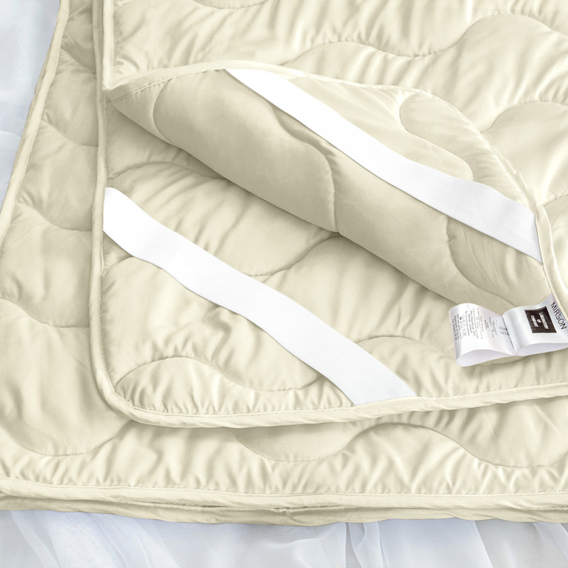 Наматрацник №1717 Eco Light Creamy (Wool) (звичайний з гумкою по кутах) - 6