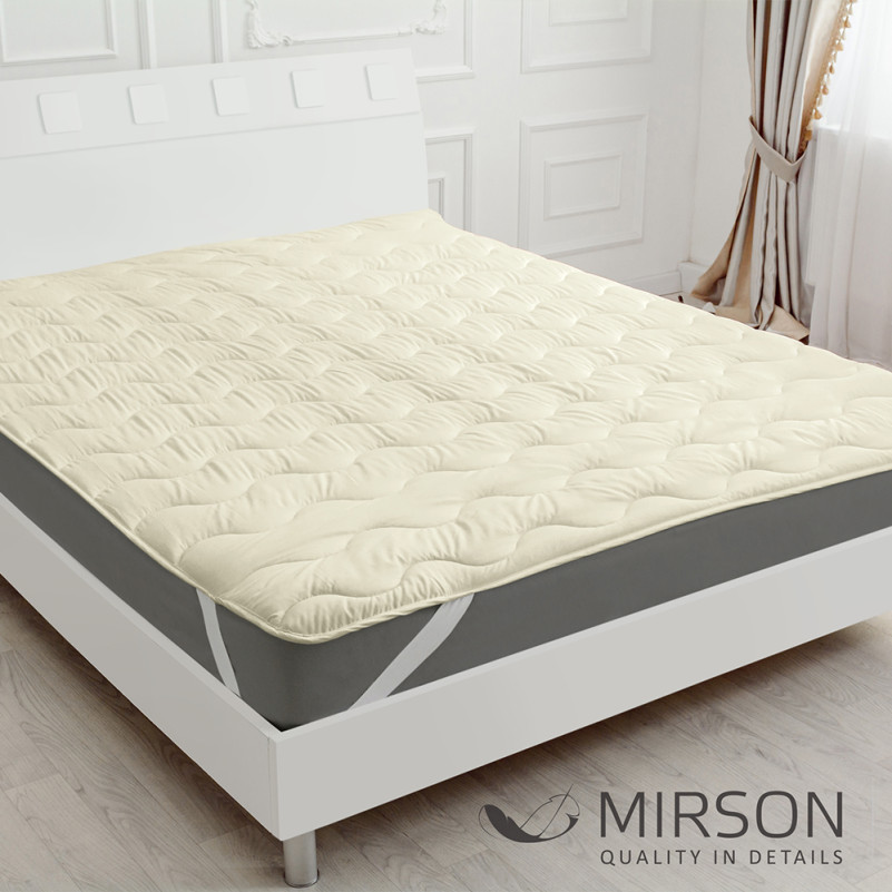 Наматрацник №1717 Eco Light Creamy (Wool) (звичайний з гумкою по кутах) - 3