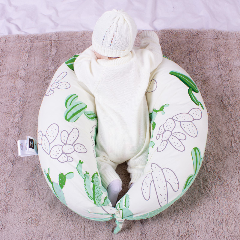 Подушка для вагітних та годування №8645 Print Line 19-2508 Sabbia 100% Memory - 7