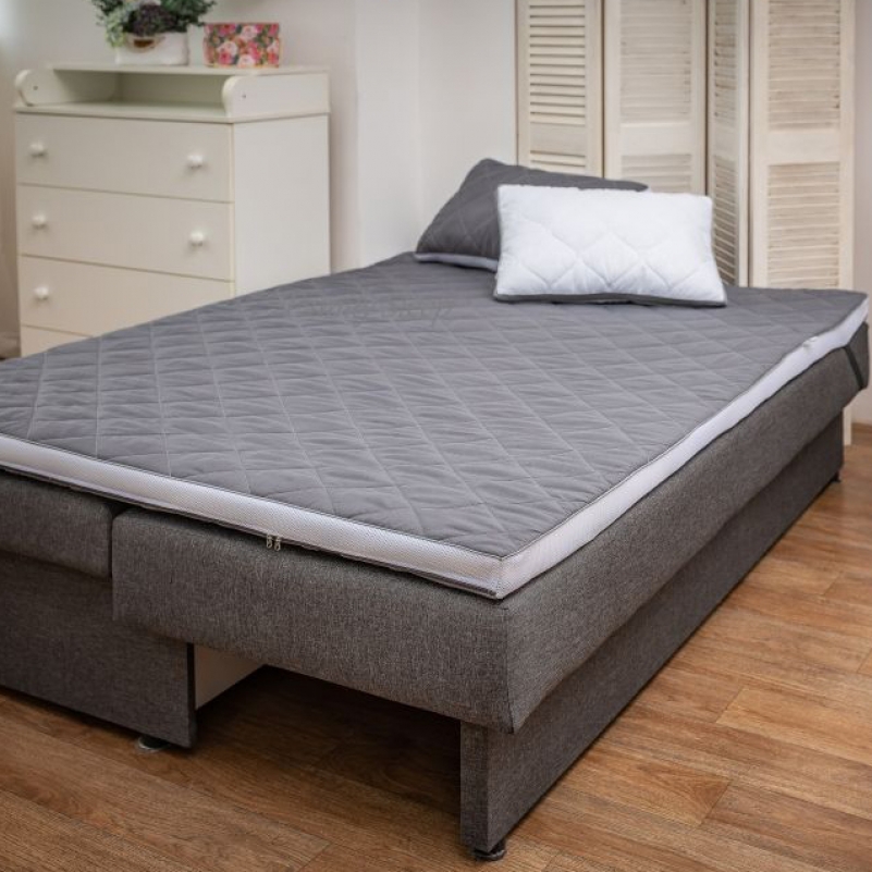 Матрас Топпер Ролл Ап (Roll Up) FS Gray-White Bora - 4
