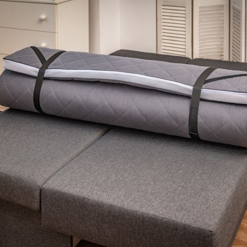 Матрас Топпер Ролл Ап (Roll Up) FS Gray-White Bora - 9