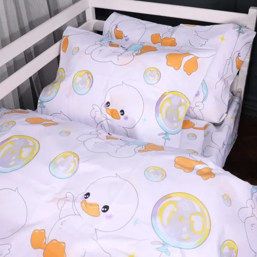 Комплект постельного белья Ranforce Elite JUNIOR 17-0895 Baby Ducks white - 4