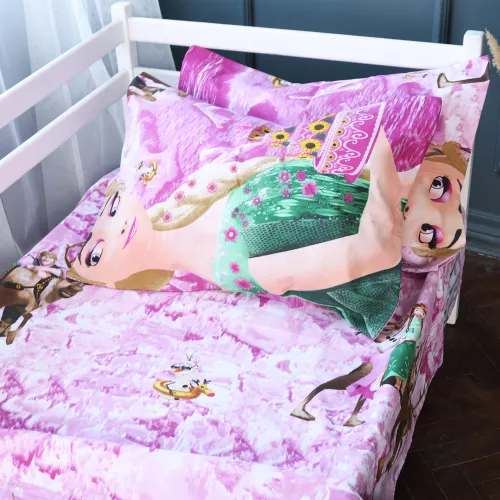 Комплект постільної білизни Ranforce Elite LITTLE KIDS 17-0791 Frozen pink - 2