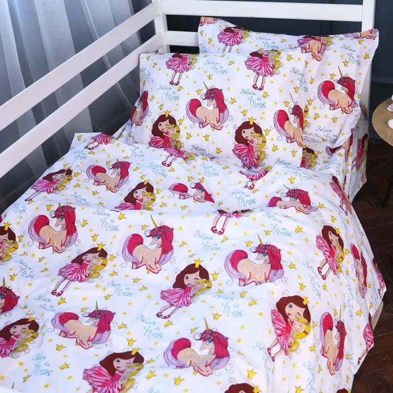 Комплект постельного белья Ranforce Elite JUNIOR 17-0704 Принцеса та Єдиноріг - 3