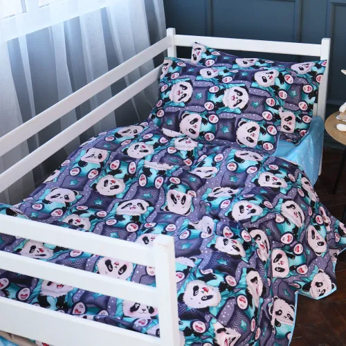 Комплект постельного белья Бязь JUNIOR 17-0722 Tiny Panda