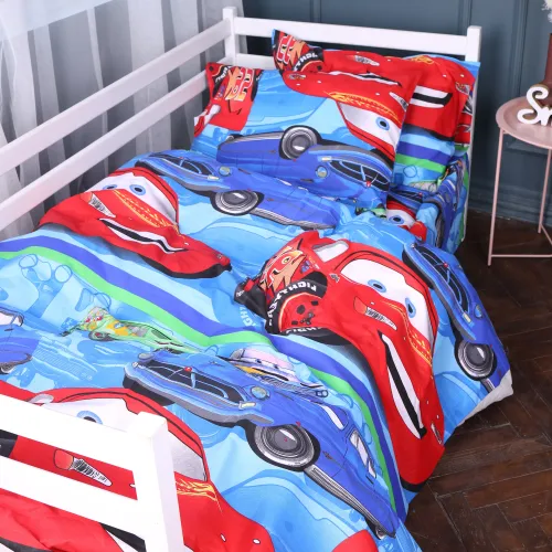 Комплект постельного белья Бязь TEENAGER 17-0778 McQueen's Racing Dreams blue