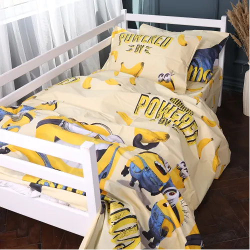 Комплект постельного белья Бязь JUNIOR 17-0808 Minions and bananas