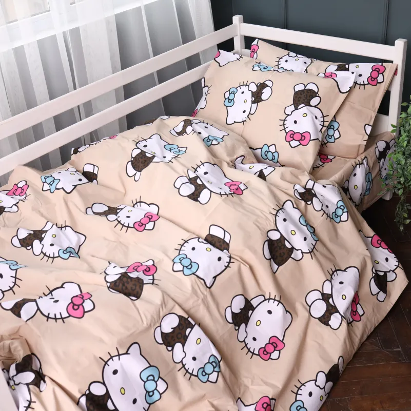 Комплект постельного белья Ranforce Elite TEENAGER 17-0866 Hello Kitty Style