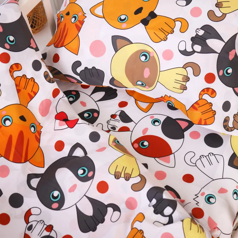 Комплект постельного белья Бязь JUNIOR 20-0035 Colored kittens - 1