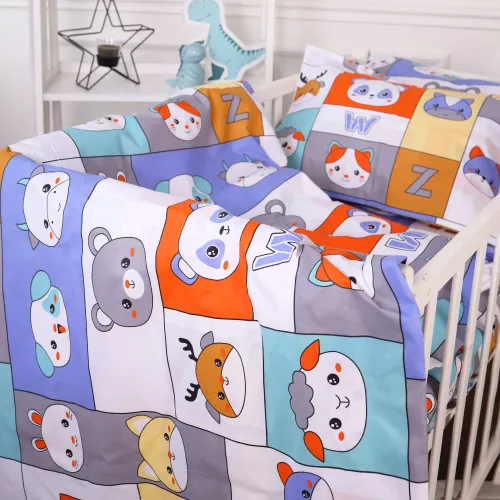 Комплект постельного белья Ranforce Elite TEENAGER 20-0039 Zoo alphabet - 2
