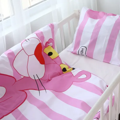 Комплект постельного белья Бязь LITTLE KIDS 17-0110 Pink Pantere