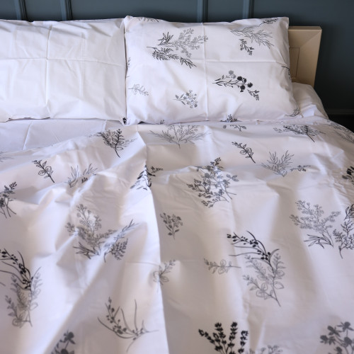 Підковдра Бязь 17-0956 White Botanica