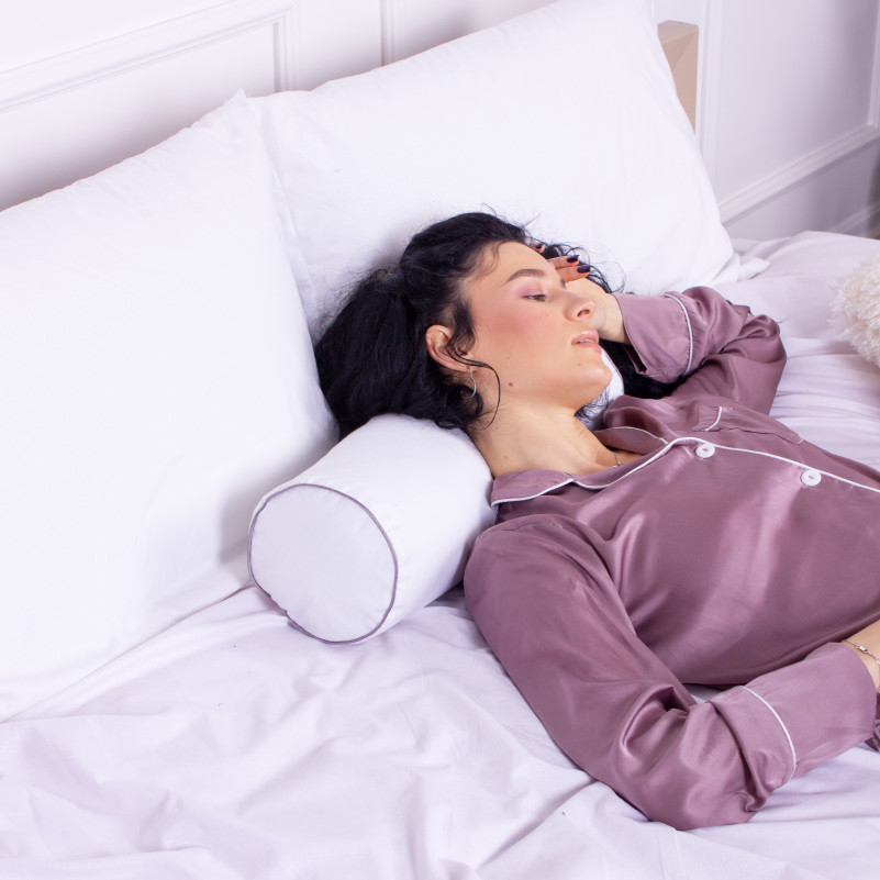 Подушка-валик №8348 Naturale Line 11-2107 White Tencel - 6