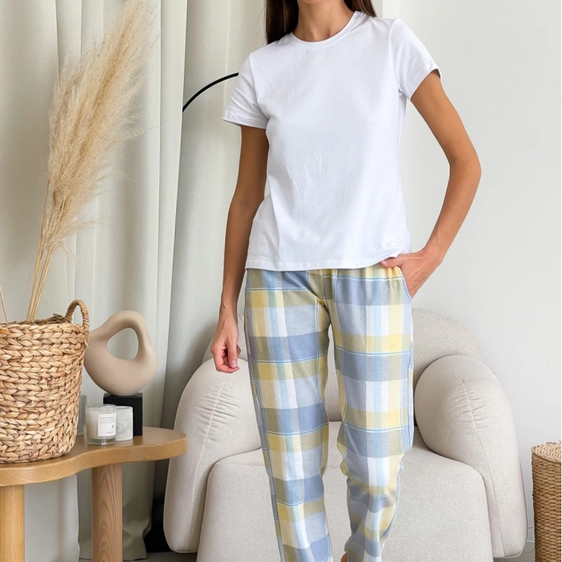 Піжама "Ines" yellow/gray