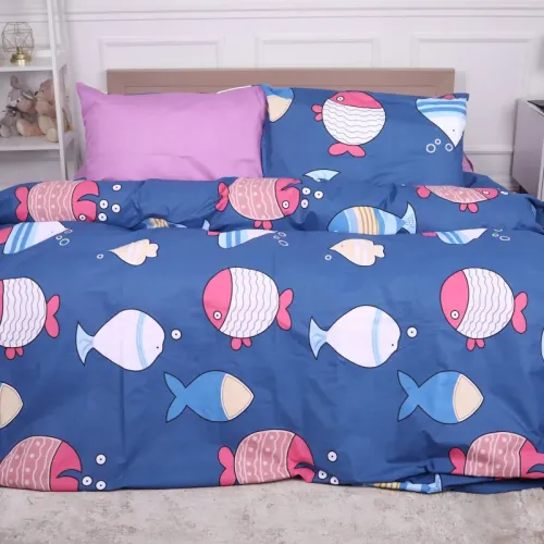 Комплект постельного белья Ranforce Elite JUNIOR 17-0466 Fish are fabulous