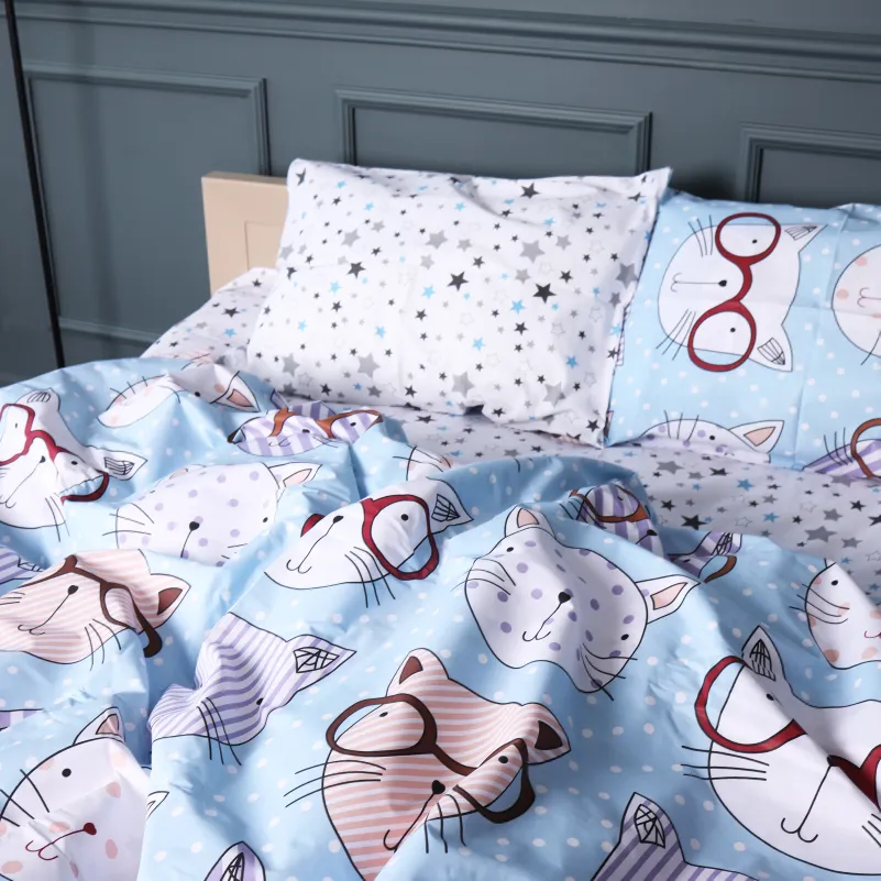 Комплект постельного белья Бязь JUNIOR 17-0785 Funny cats - 3