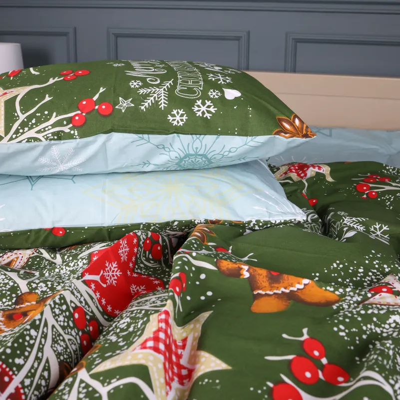Комплект постельного белья Бязь TEENAGER 17-0881 Holiday Star green - 5