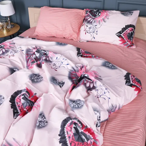 Комплект постельного белья Бязь JUNIOR 17-0724 Diamond Hearts