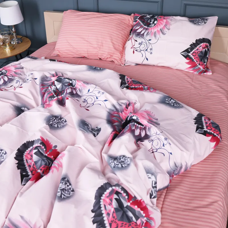 Комплект постельного белья Бязь JUNIOR 17-0724 Diamond Hearts