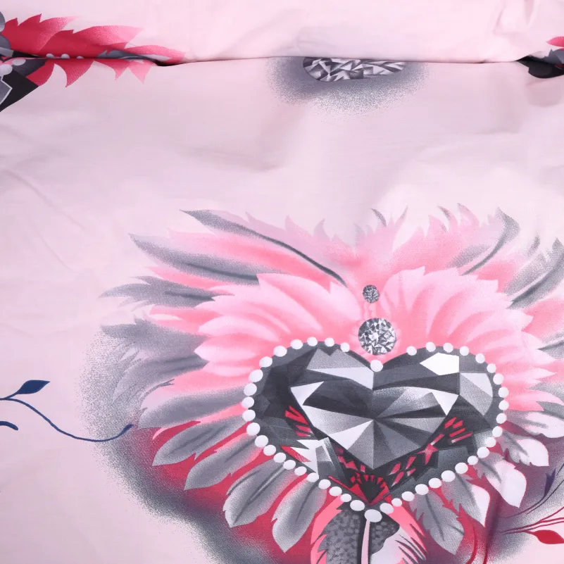 Комплект постельного белья Бязь JUNIOR 17-0724 Diamond Hearts - 5