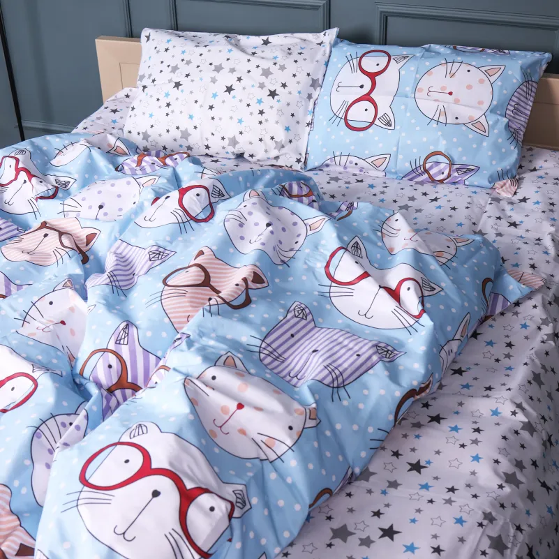 Комплект постельного белья Бязь JUNIOR 17-0785 Funny cats