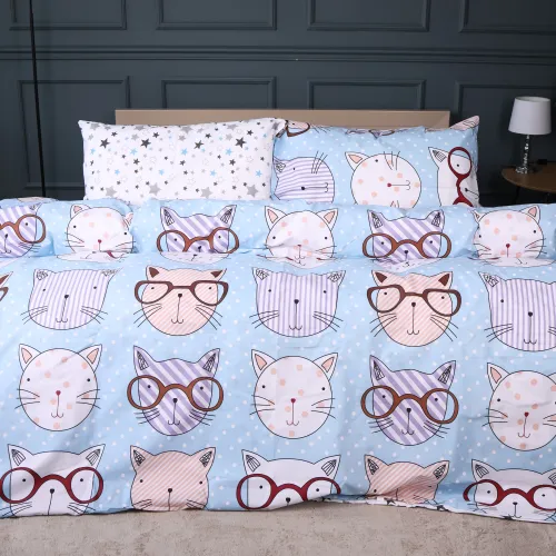 Комплект постельного белья Ranforce Elite TEENAGER 17-0785 Funny cats