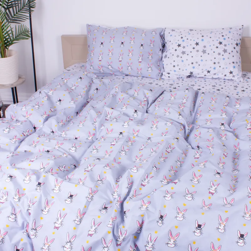 Комплект постельного белья Бязь JUNIOR 17-0527 Bunnies - 2