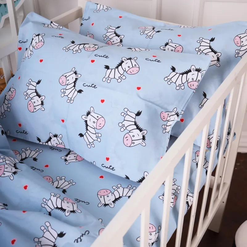 Комплект постельного белья Бязь TEENAGER 20-0037 Cute blue zebra - 1