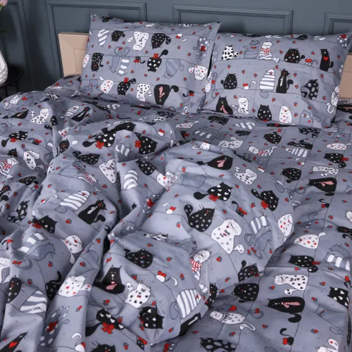 Комплект постельного белья Бязь JUNIOR 17-0671 With Love, Cats