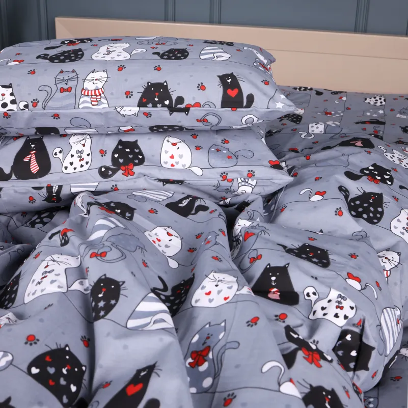 Комплект постельного белья Бязь JUNIOR 17-0671 With Love, Cats - 3