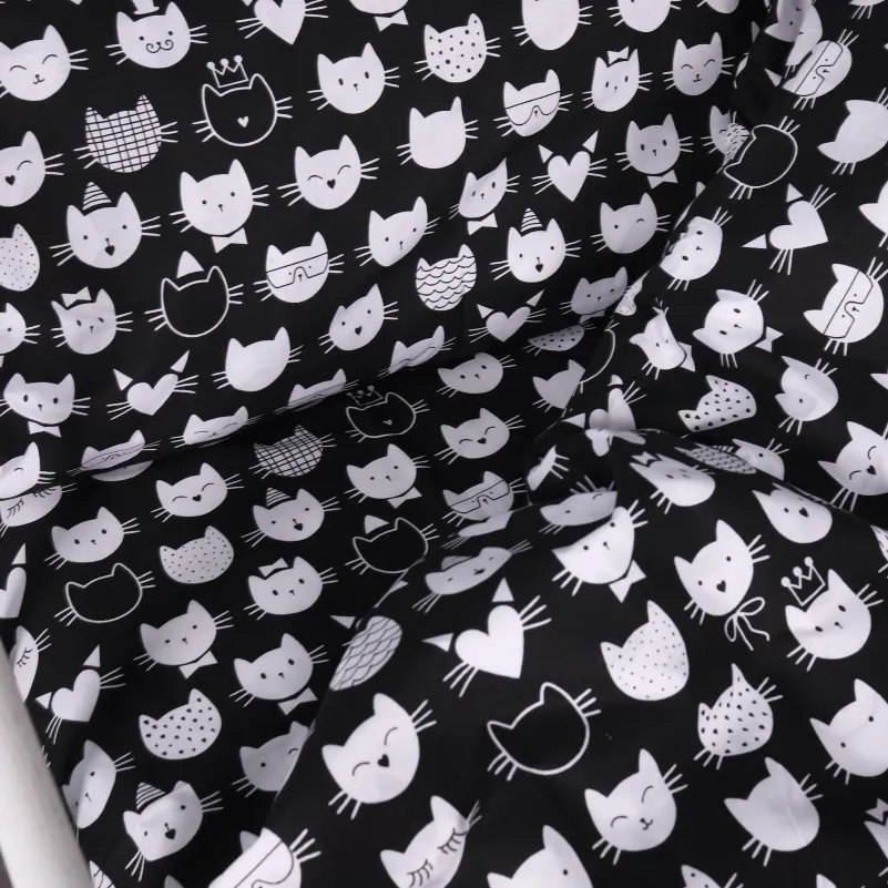 Комплект постельного белья Бязь LITTLE KIDS 17-0673 Monochrome Meows - 1