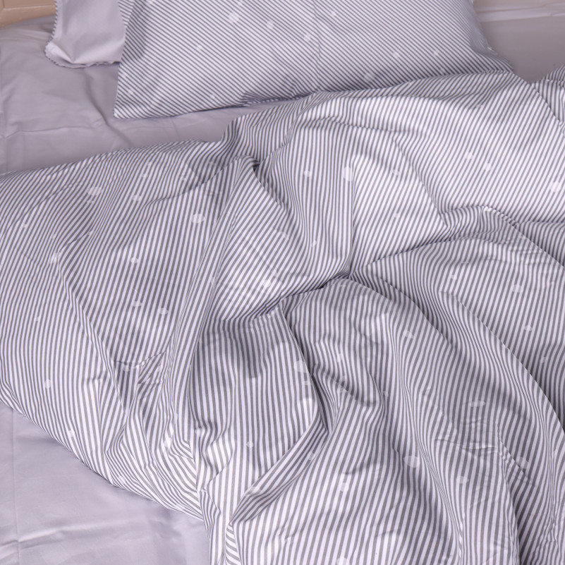 Комплект постельного белья Сатин JUNIOR 22-1437 Minimal Gray Hearts - 2