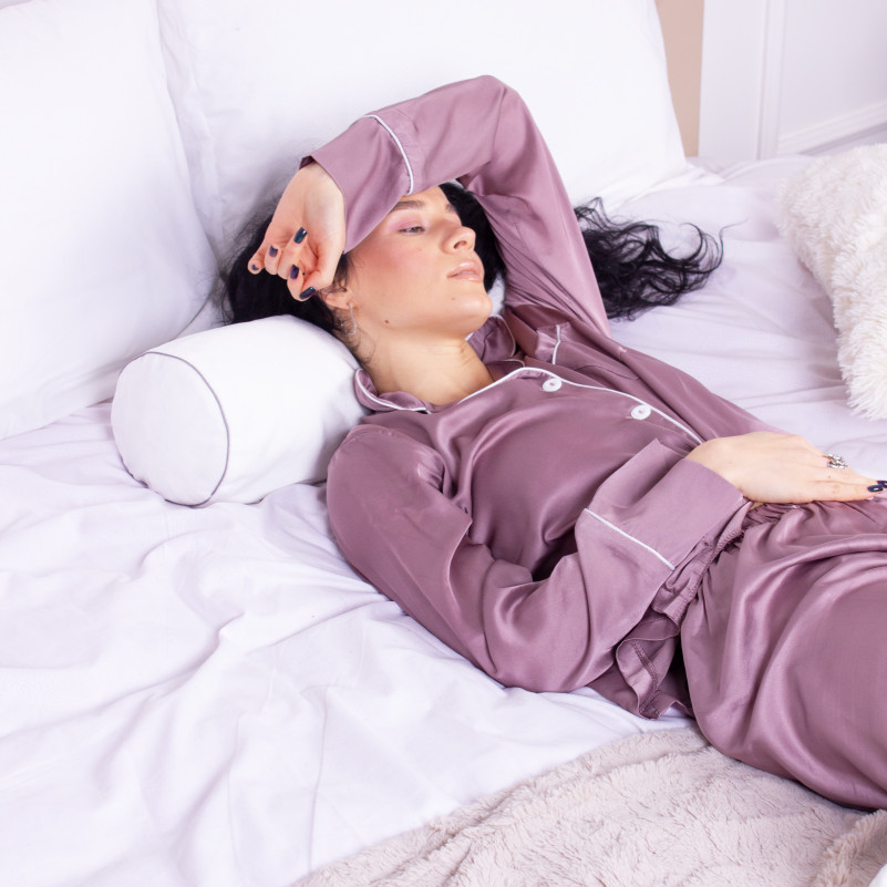 Подушка-валик №8390 Velvet Line 28-0001 White Tencel - 7