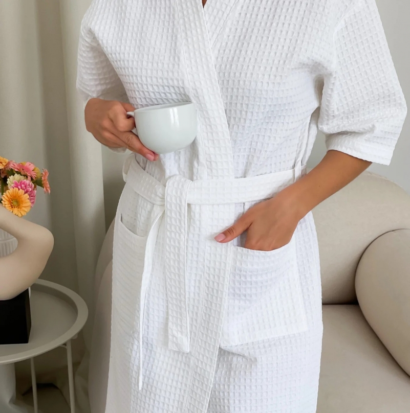 Халат "Soft Waffle" white