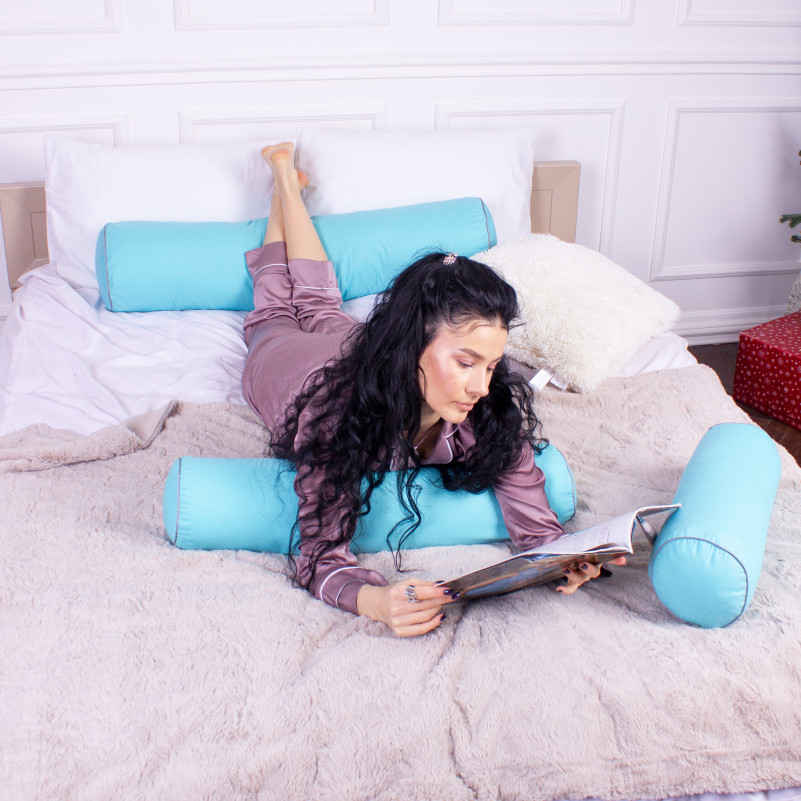 Подушка-валик №8509 Naturale Line 11-2208 Mint 50% Memory - 4