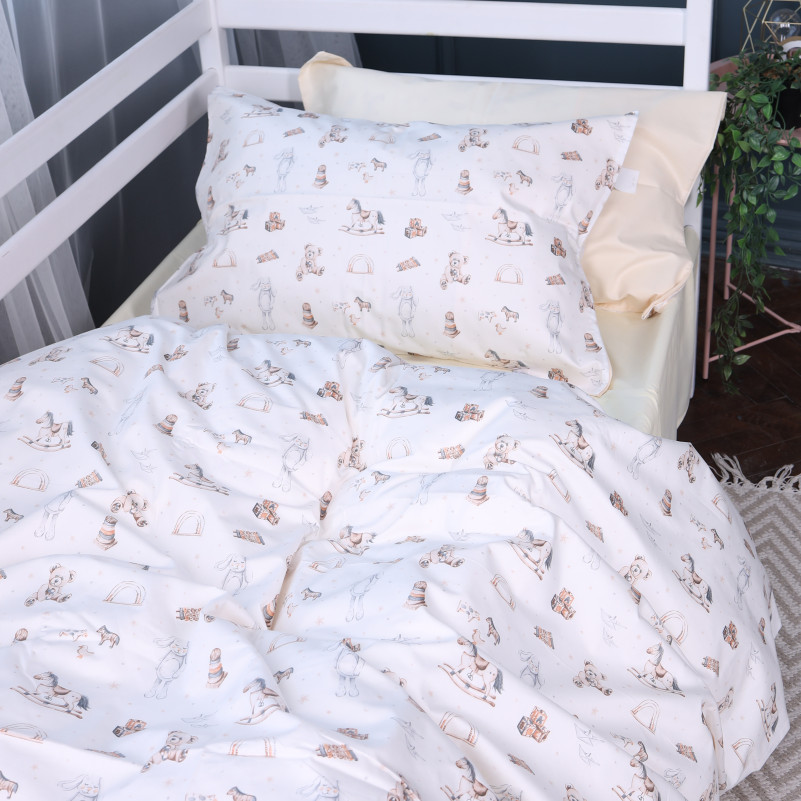 Комплект постельного белья Сатин JUNIOR Kids Time 22-1422 Warm toys - 1