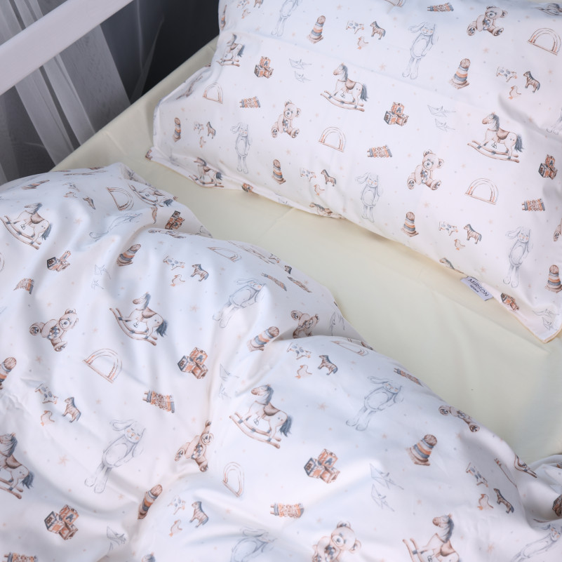 Комплект постельного белья Сатин JUNIOR Kids Time 22-1422 Warm toys - 2