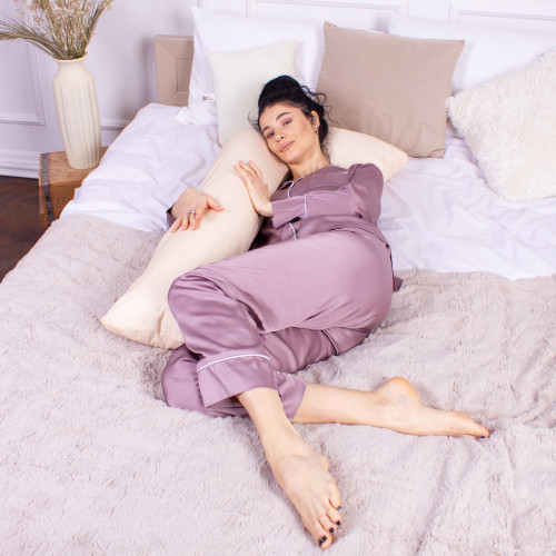 Подушка для вагітних та відпочинку Г-подібна №8414 12-0712 Calvina EcoSilk Ranforce Elite