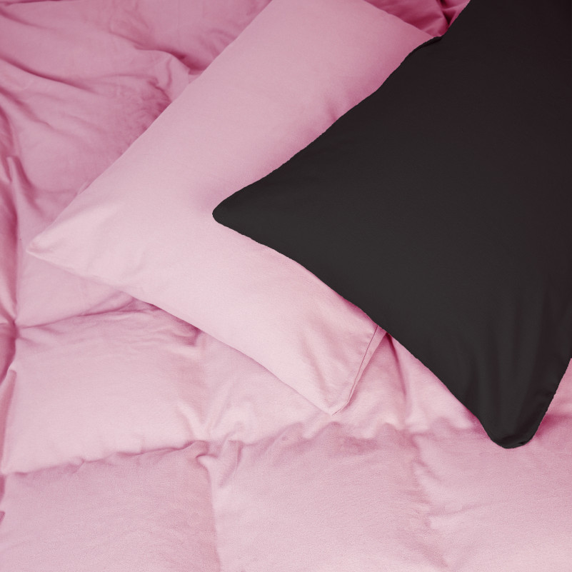 Комплект постільної білизни Фланель JUNIOR Фланель 002-008 Black/Pink