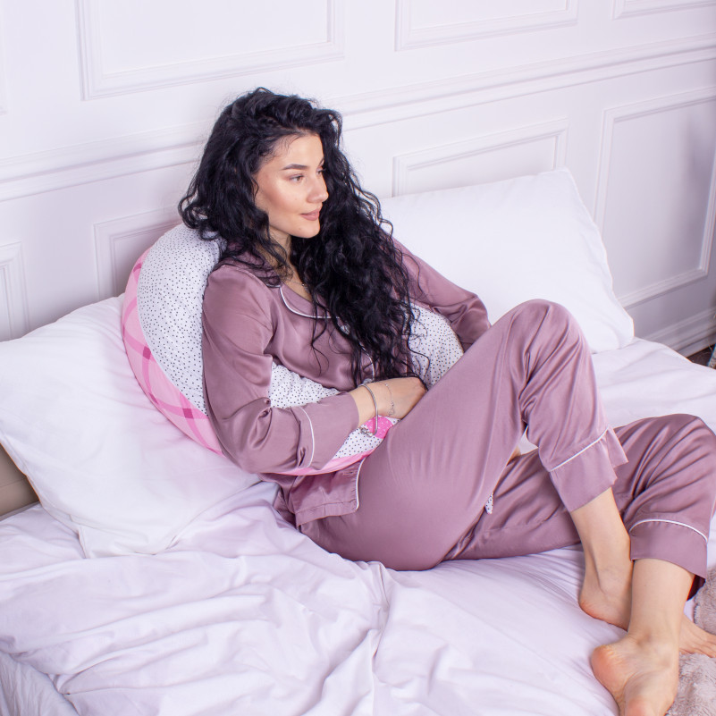 Подушка для вагітних та годування №8637 Print Line 17-0498 Magnificent 100% Memory - 5