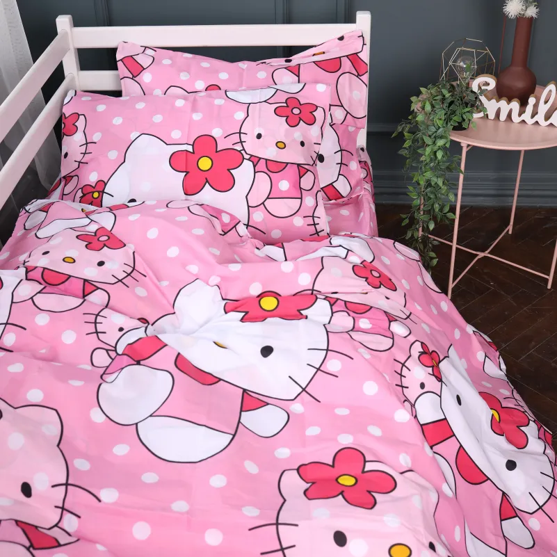 Комплект постельного белья Бязь JUNIOR 17-0864 Hello Kitty Pink - 4