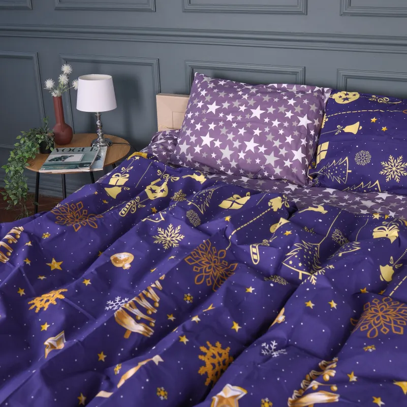 Комплект постельного белья Бязь JUNIOR 17-0877 Midnight Christmas - 2