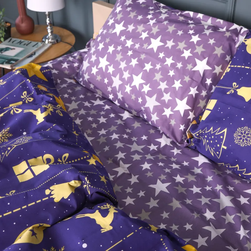 Комплект постельного белья Бязь JUNIOR 17-0877 Midnight Christmas - 3