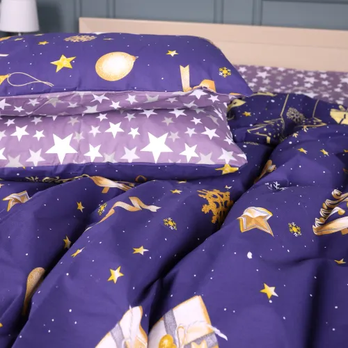 Комплект постельного белья Бязь JUNIOR 17-0877 Midnight Christmas - 2