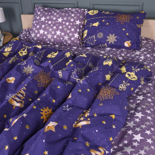 Комплект постельного белья Бязь JUNIOR 17-0877 Midnight Christmas