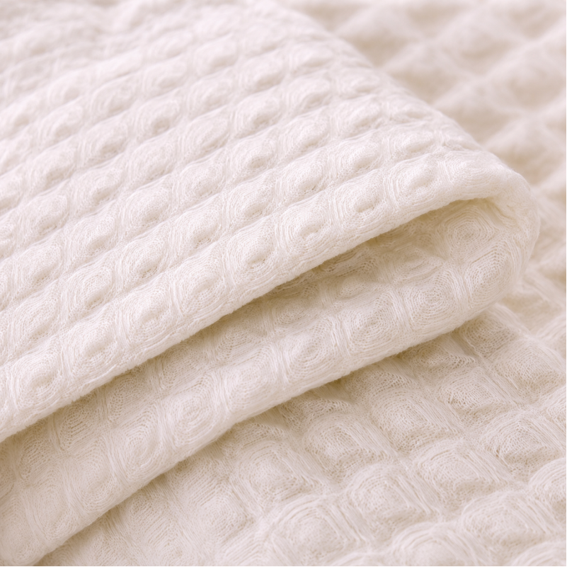Детский плед №010 Pure Waffle White - 1