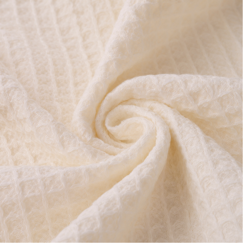 Детский плед №010 Pure Waffle White - 4