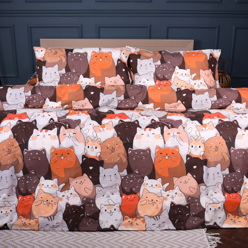 Комплект постельного белья  Ranforce Elite 17-0838 Kitty's Calm
