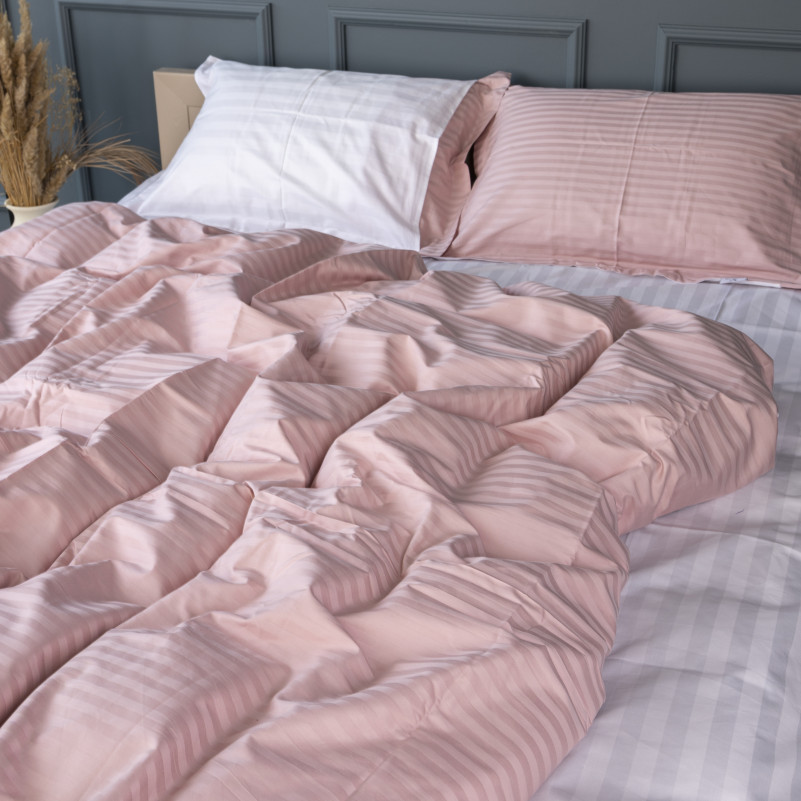 Комплект постельного белья Сатин JUNIOR Satin Stripe 30-0007 + 30-0001 Beatrisa