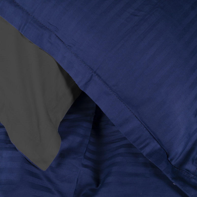 Комплект постельного белья Сатин TEENAGER Satin Stripe 30-0021 + 30-0017 Serikan - 1